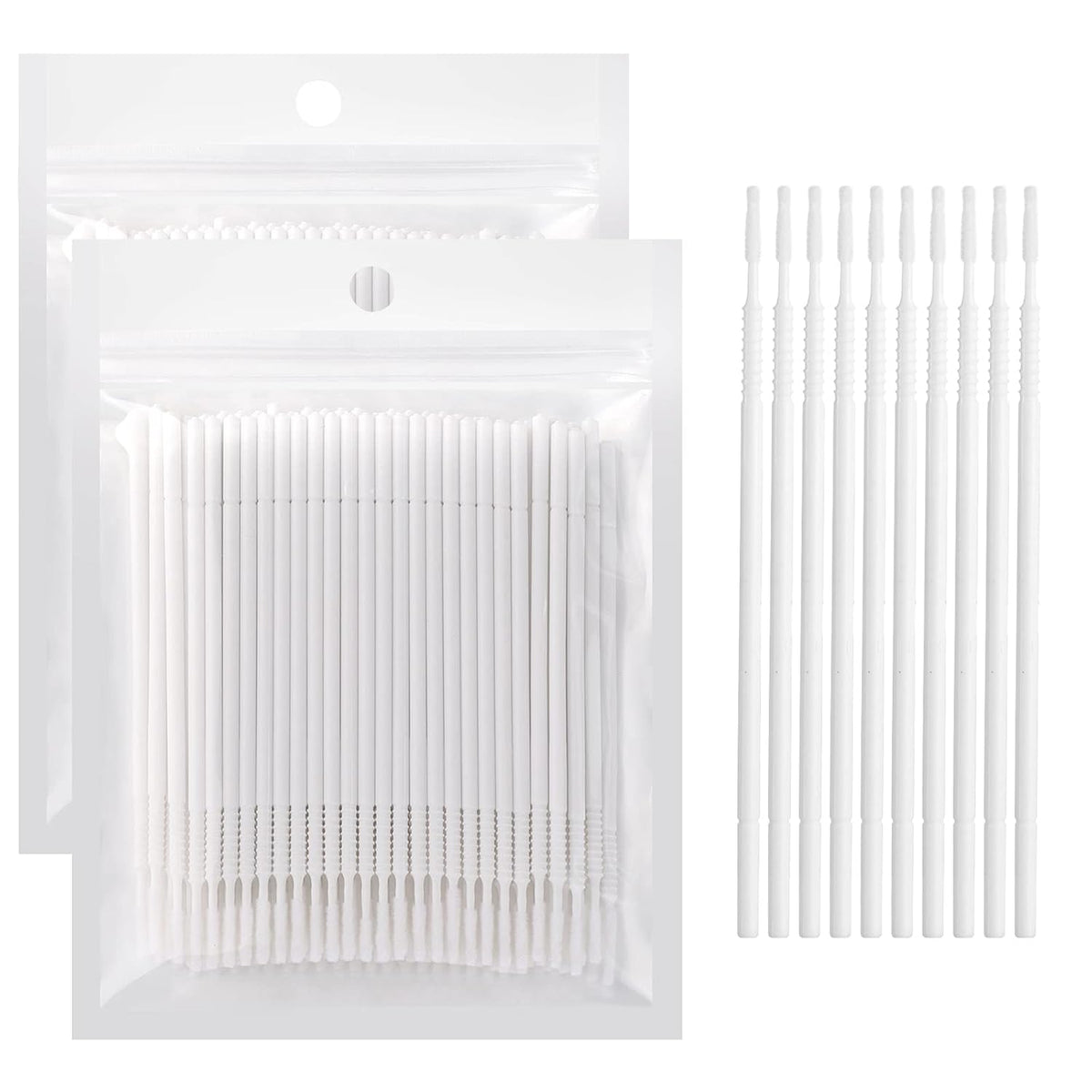 200PCS Micro Applicators Brushes Mini Cotton Swabs Remove Grafted Eyelash Glue Dedicated Brush