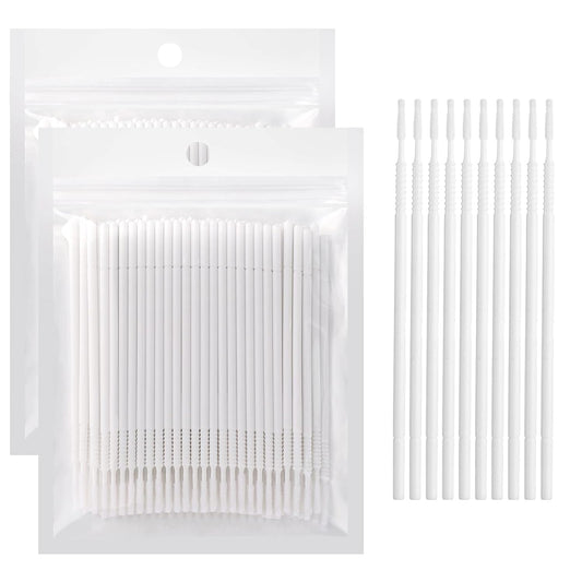 200PCS Micro Applicators Brushes Mini Cotton Swabs Remove Grafted Eyelash Glue Dedicated Brush