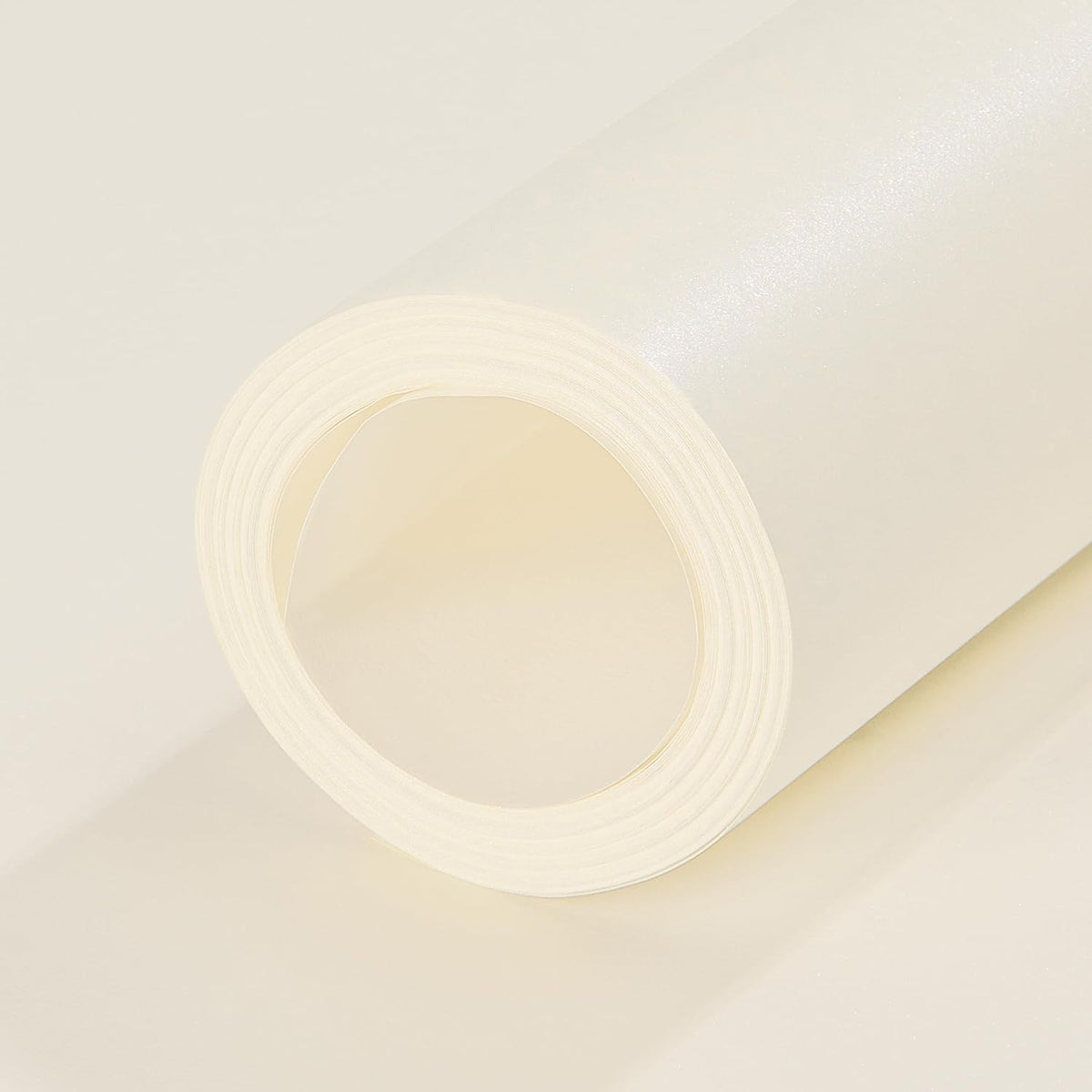 Matte Wrapping Paper Roll - Solid Color Pearly 17.3Inches X 39.4Feet Off White Shimmer Gift