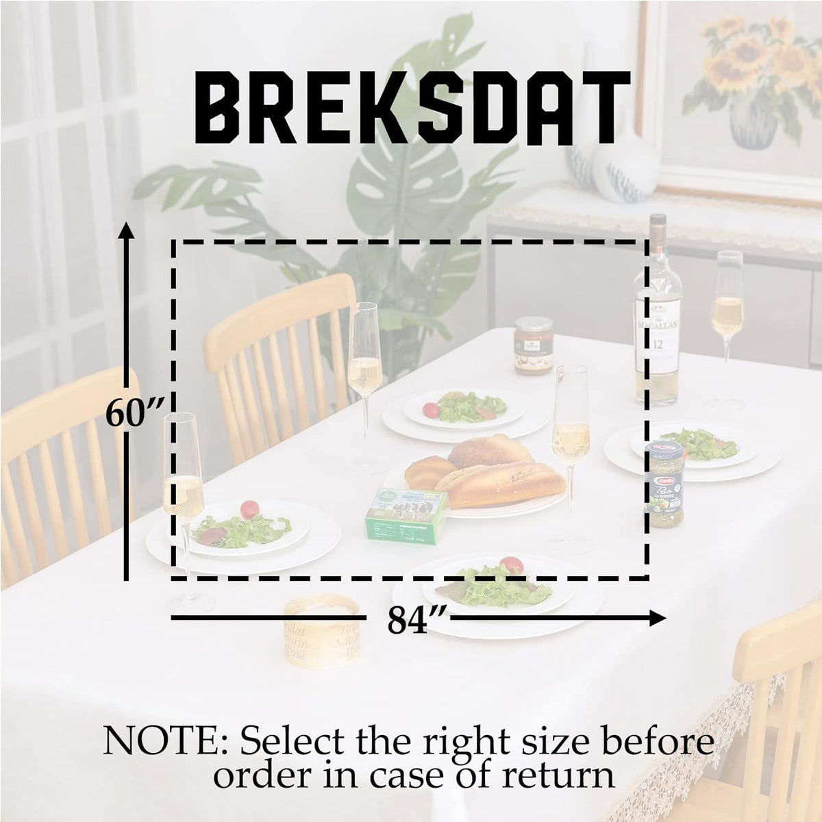 Beige lace Premium Rectangle Farmhouse Tablecloth Waterproof OilProof SpillProof AntiShrink Soft