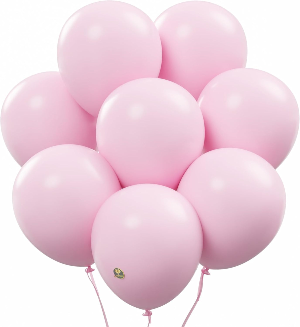 AFTERLOON® Biodegradable Balloons 24 pcs Pastel Pink 10 Inch, Matte Color Thickened Extra Strong