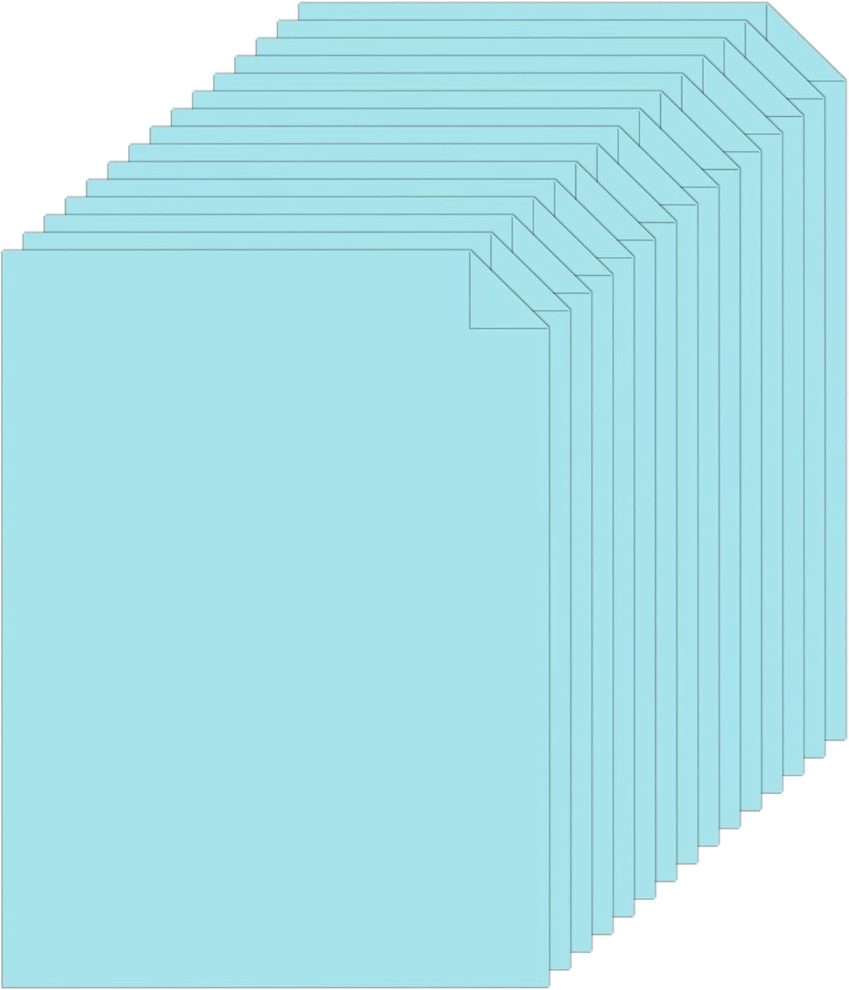 28 Sheets Light Blue Cardstock 8.5 x 11 Scrapbook Paper, 92lb Heavyweight Paper Card Stock for