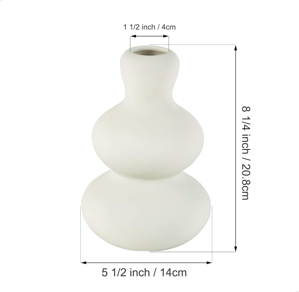 Ceramic Vase for Decor, Modern Vases for Home Decor Living Room, Home, Office, Centerpiece,Table