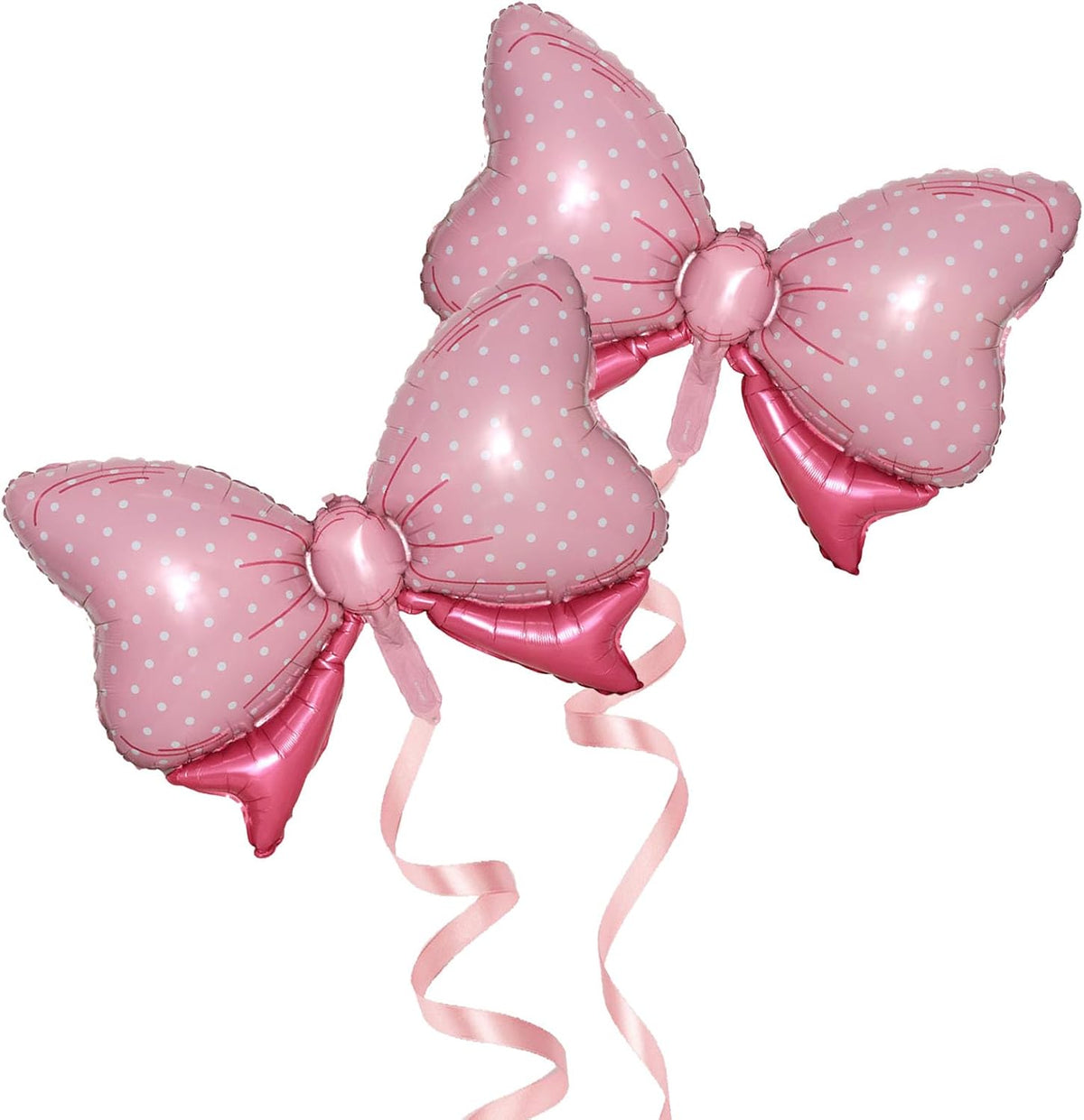36 Inches Bow Foil Balloon Huge Bowtie Pink Balloon for Baby Shower, Wedding, Kids Theme Party