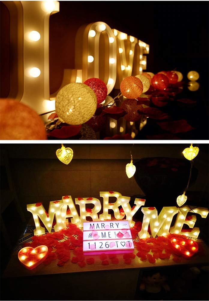 MUMUXI Marquee Light Up Letters | Large Light Up Numbers | Battery Powered and Bright with Every