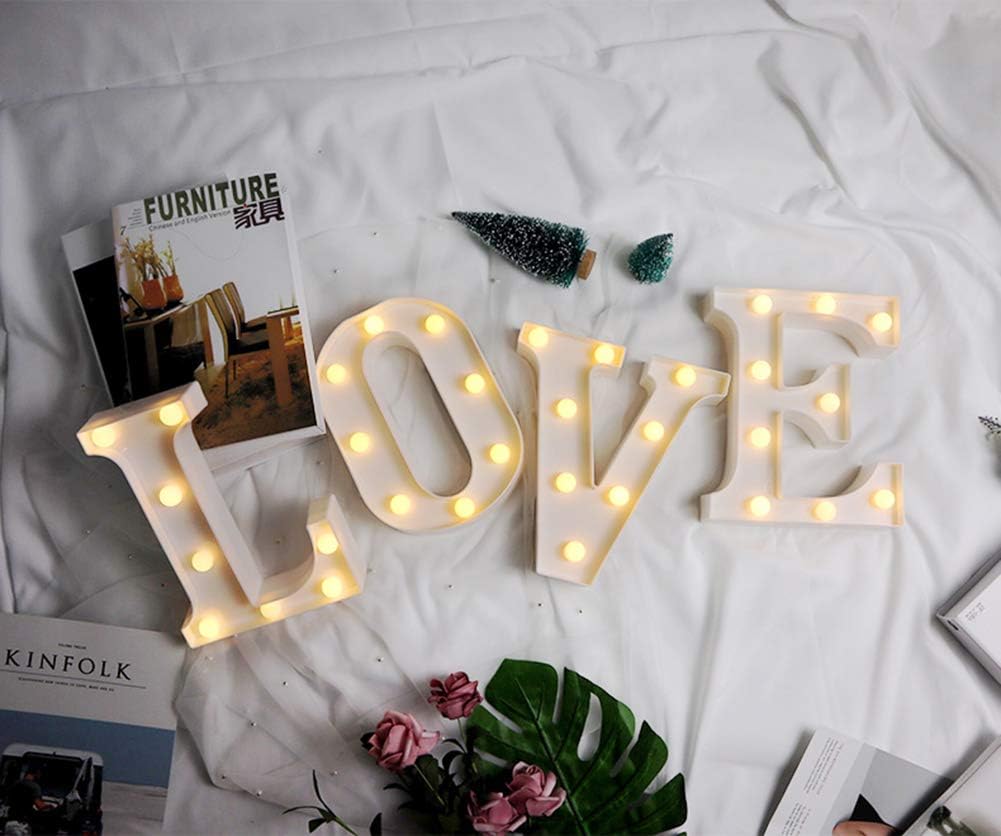 MUMUXI Marquee Light Up Letters | Large Light Up Numbers | Battery Powered and Bright with Every