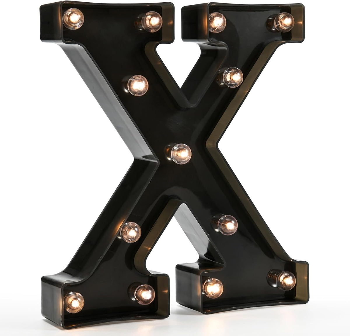 OYCBUZO Light Up Black Alphabet Marquee Letters Sign LED Marquee Number Lights Sign for Night Light