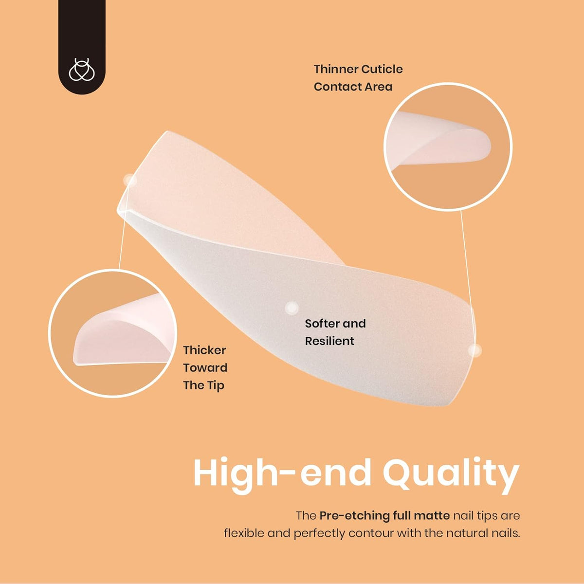 Beetles Gel Polish Nail Extension Kit,240 Pcs Pre Shaped Short Coffin Nail Tips Full Matte Gelly