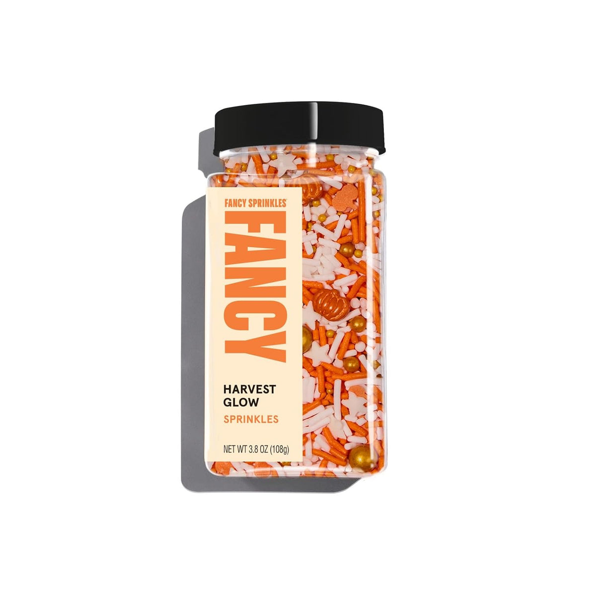 Fancy Sprinkles Limited Edition Fall and Halloween Harvest Glow Crunchy Sprinkles in White and