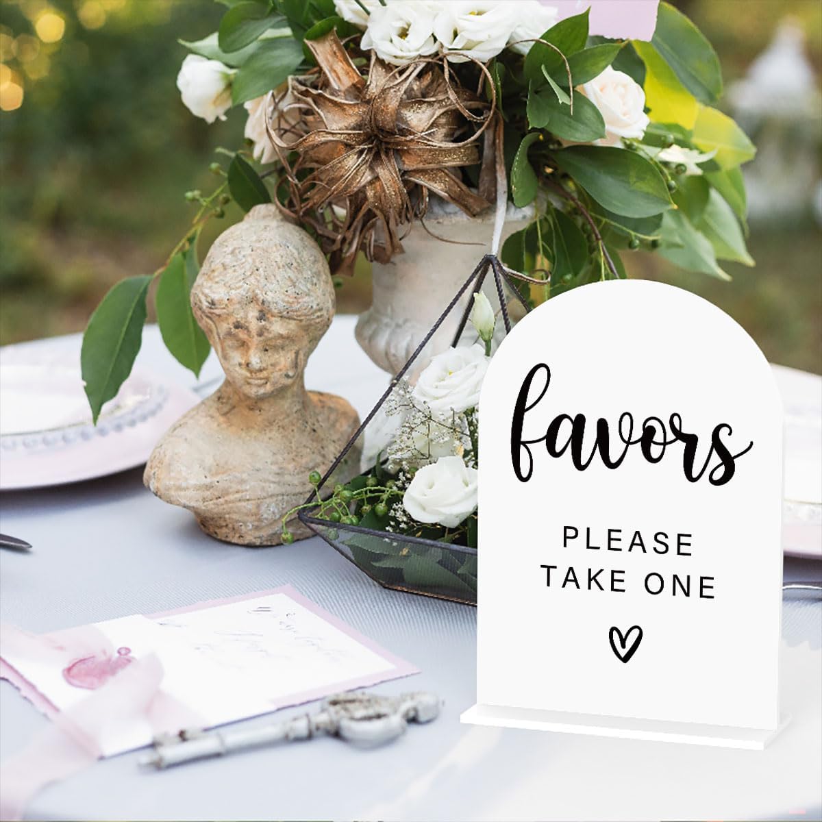 Acrylic Wedding Sign, Bridal Shower Decorations, Favors Please Take One Sign for Ceremony, Modern