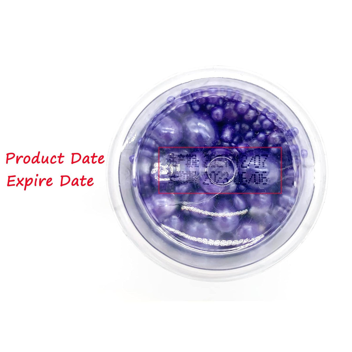 Weraru Edible Purple Pearl Sugar Sprinkles Candy Mixing Size Baking Edible Cake Decorations Cupcake