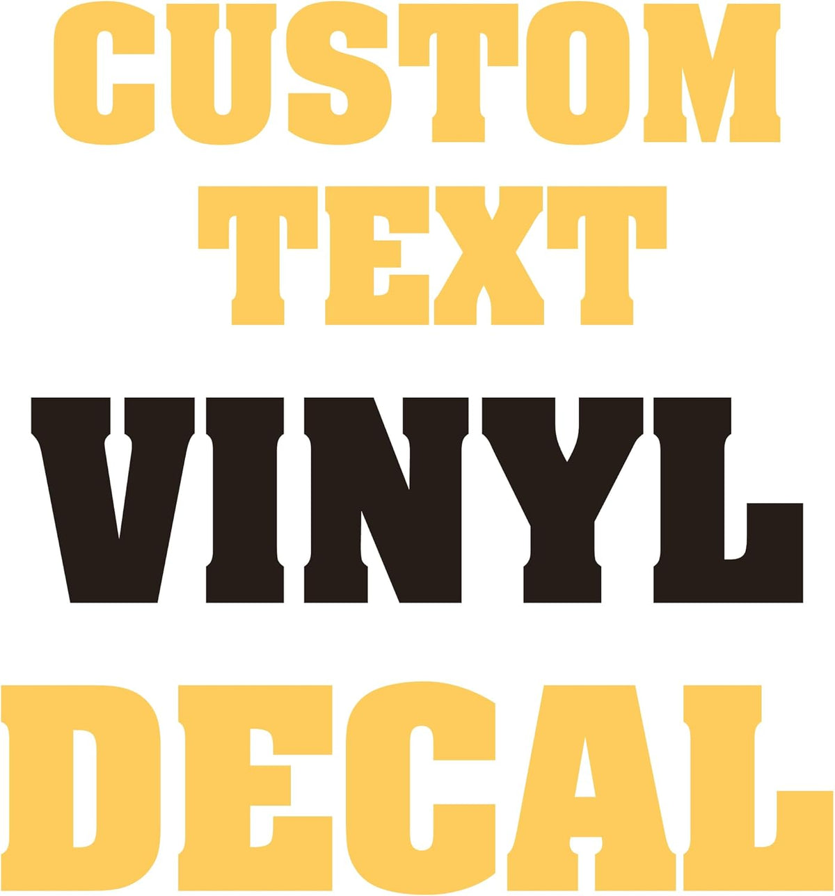 Custom Vinyl Lettering - Custom Text Vinyl Sticker - Personalizes Vinyl Lettering for Car, Trucks