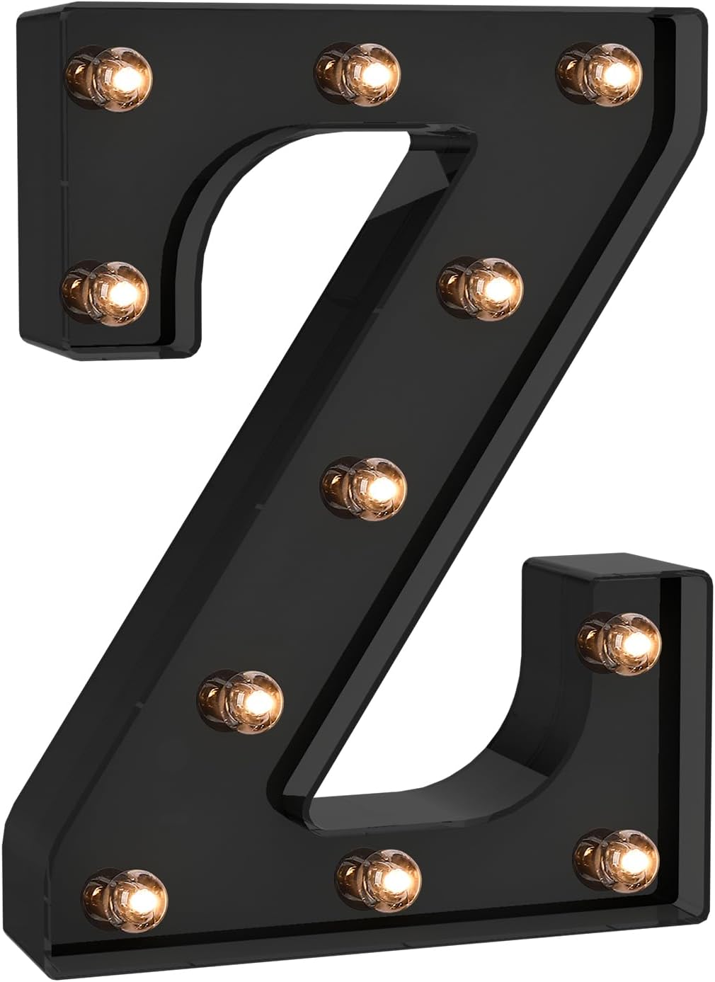 Foaky Black LED Letter Lights for Room Decor - Bedroom Wall Decor, Alphabet Lights for Home