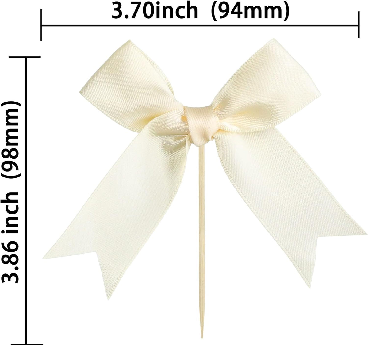 Gyufise 24Pcs Bow Cupcake Toppers Coquette Bow Girls Birthday Cake Decorations Bowknot Cake Toppers