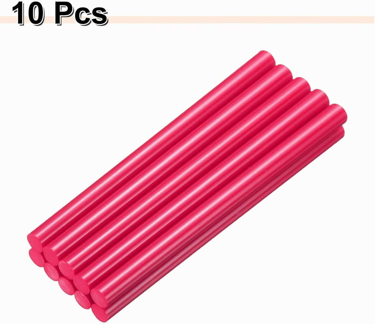 HARFINGTON 10pcs Hot Glue Sticks 0.43" Dia x 7.87" Long EVA Mini Hot Melt Adhesive Glue Stick for