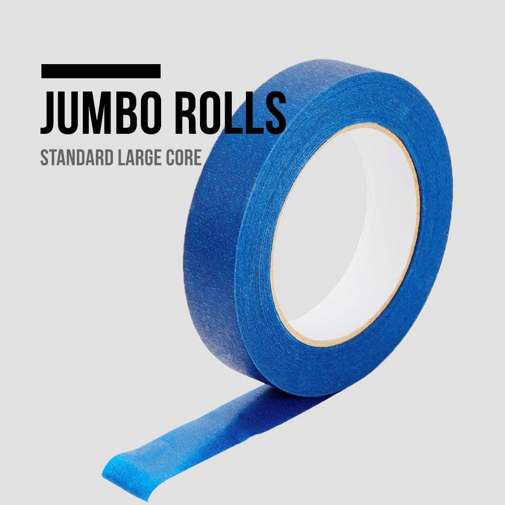 Lichamp 10-Piece Blue Painters Tape 1 inch, Blue Masking Tape Bulk Multi Pack, 1 inch x 55 Yards x