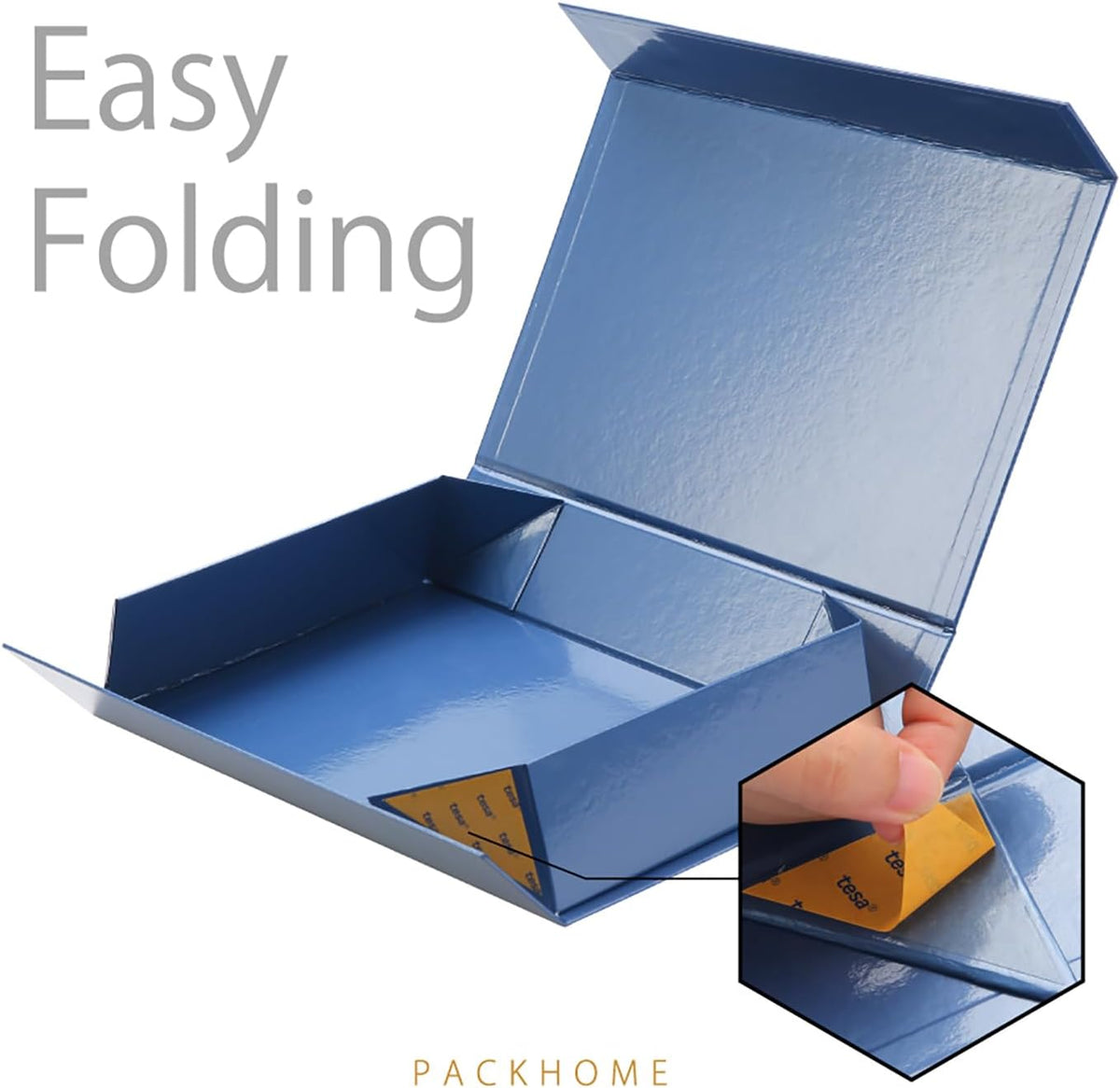 PACKHOME Gift Box 11.5x8x2.5 Inches, Sturdy Shirt Box with Magnetic Lid for Multiple Occasions
