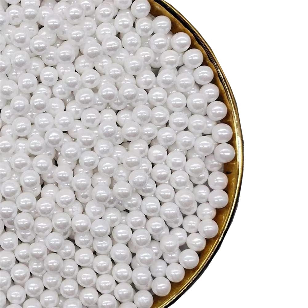 Sprinkles Pearl Sugar 7mm Candy 120g/ 4.2oz Baking Edible Cake Decorations Cupcake Toppers Cookie