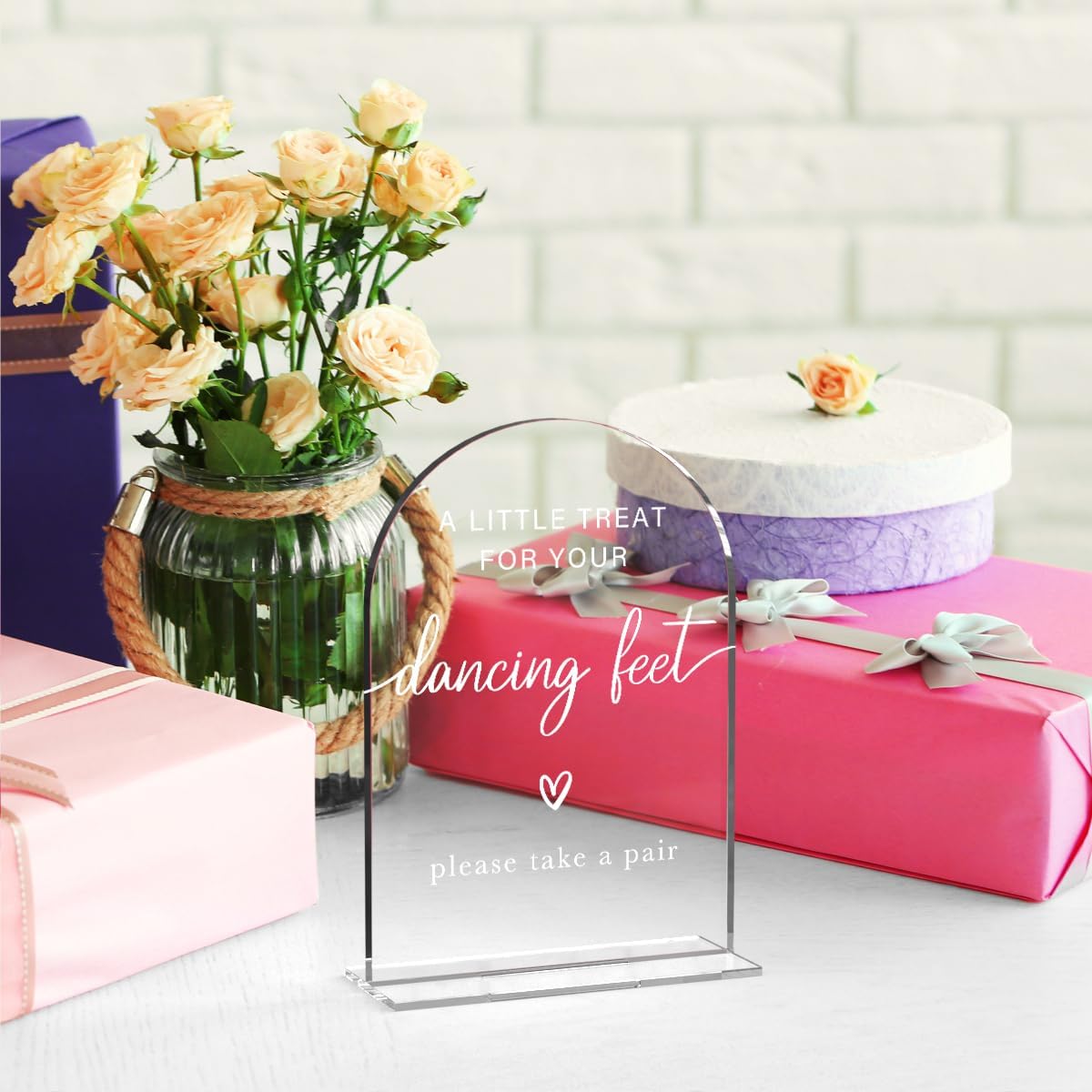 Acrylic Wedding Sign Wedding Signs for Ceremony A Little Treat for Your Dancing Feet Sign for