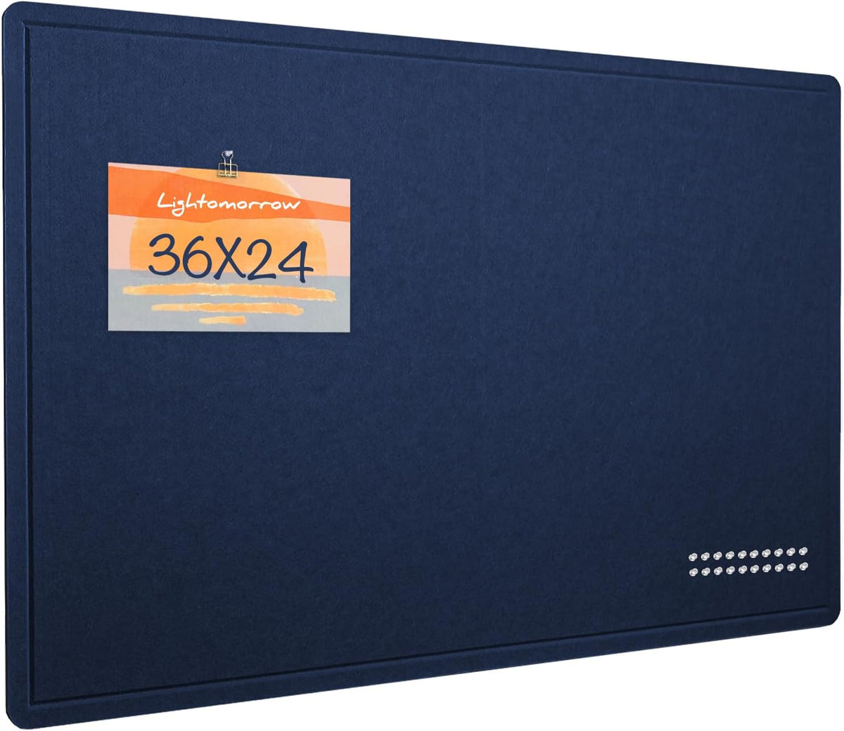 Bulletin Board, 36 x 24 inches Felt Board - Decorative Pin Board, Cork Board Alternative for Wall