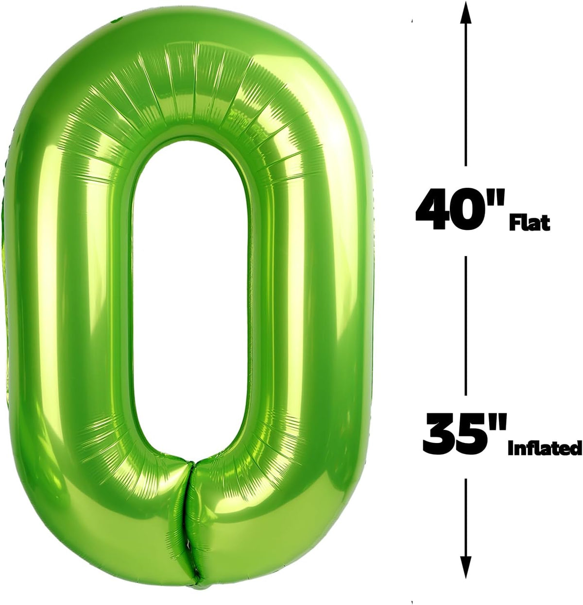 Light Green 40 Inch 0 Number Balloons, 0 Decorations for 10 20 30 40 50 60 70 80 90 100 Birthday