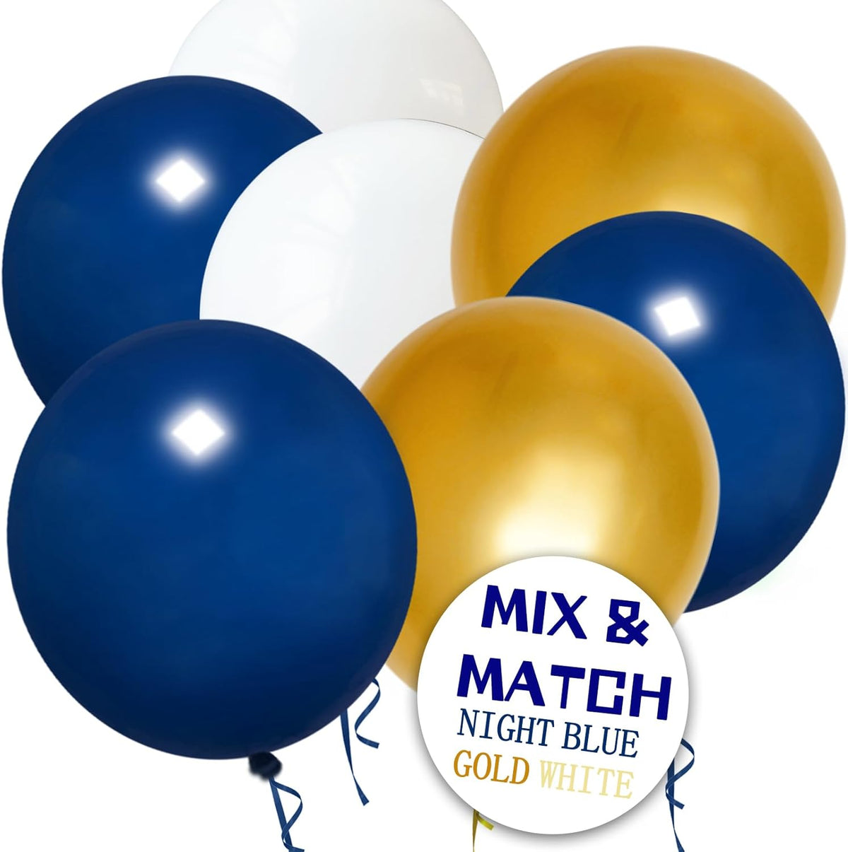 110pcs Navy Blue Balloon 12 Inch, Navy Blue Latex Balloon for Birthday Party Baby Shower