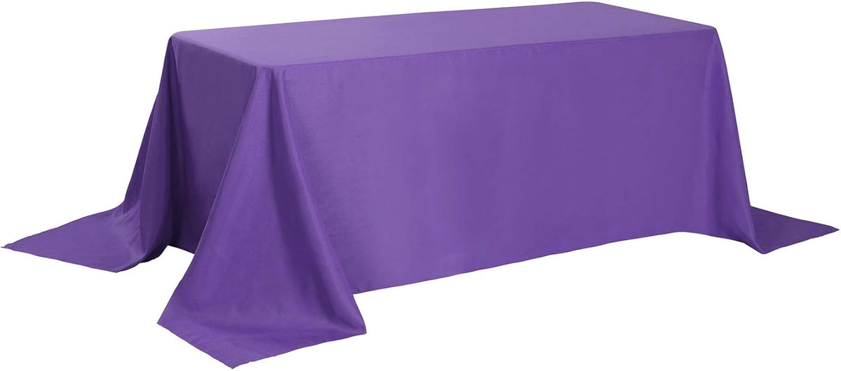 Rectangle Tablecloth 90x132 inch Washable Polyester Fabric Table Cloth for Wedding Party Dining