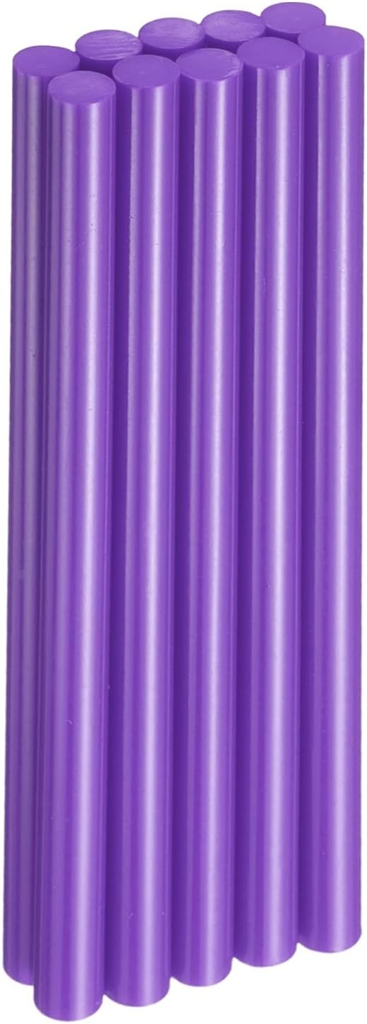 HARFINGTON 10pcs Hot Glue Sticks 0.43" Dia x 7.87" Long EVA Mini Hot Melt Adhesive Glue Stick for