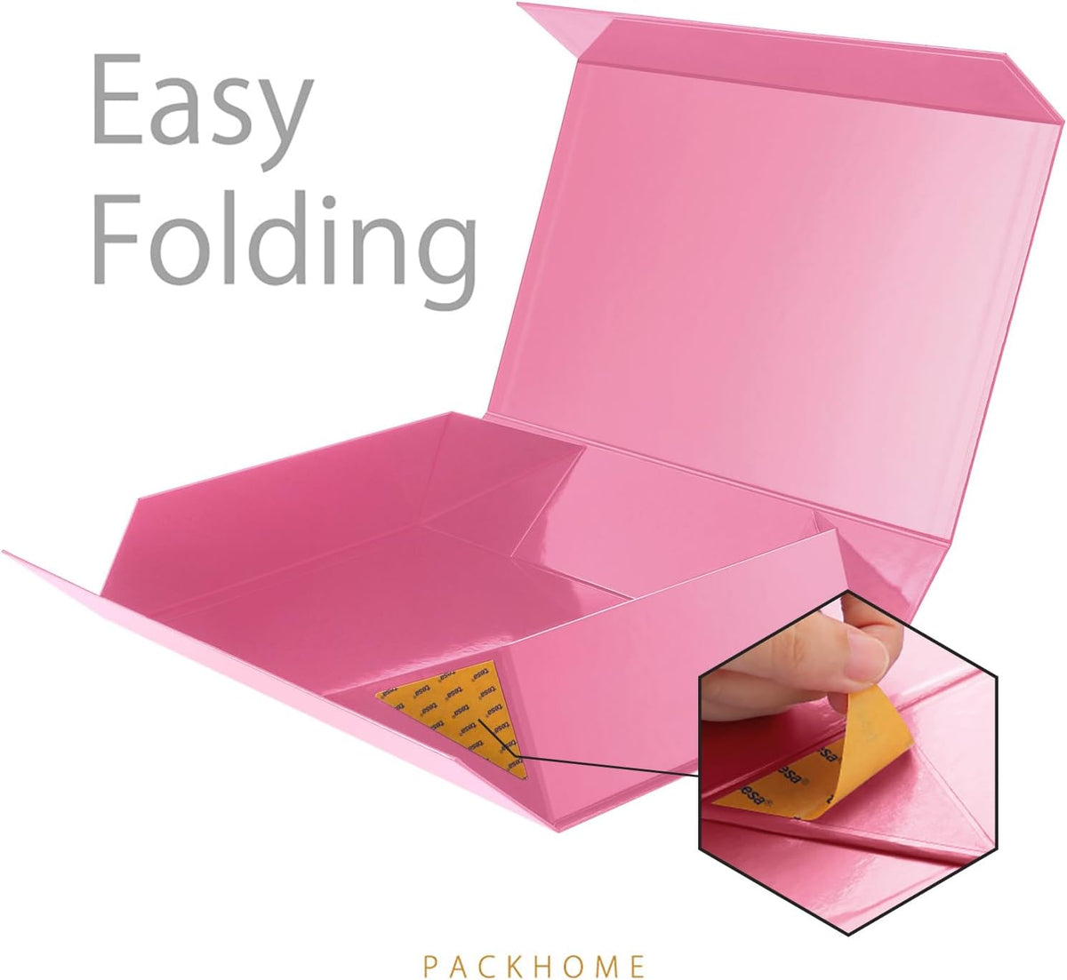 PACKHOME Extra Large Gift Box 17.5x11.3x4.3 Inches, Sturdy Shirt Box with Magnetic Lid for Clothes