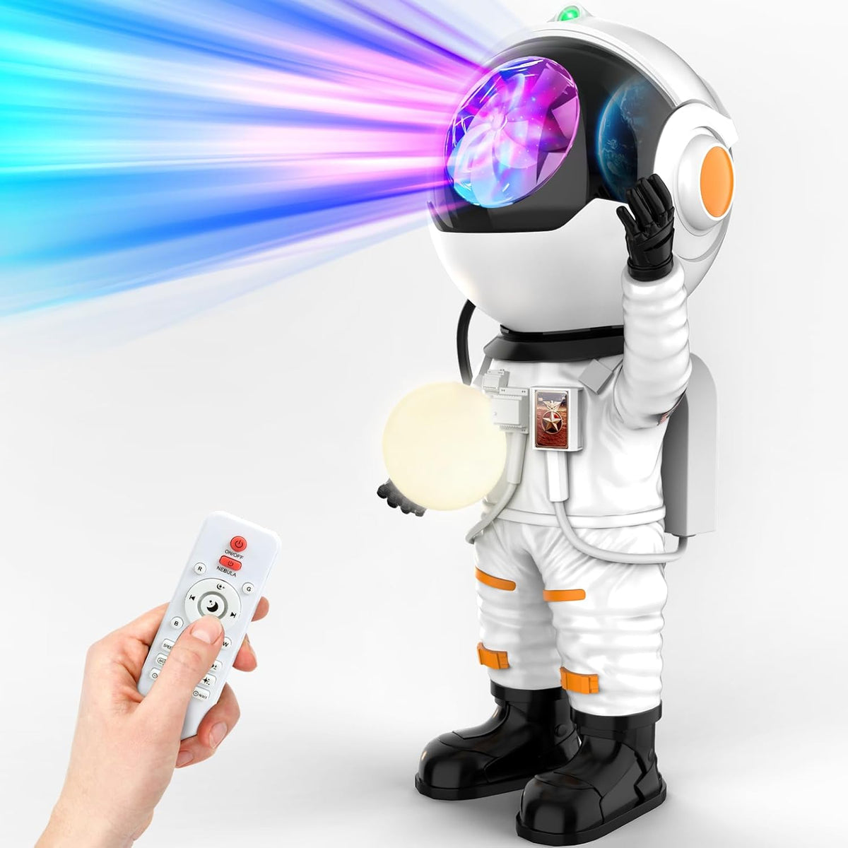Rossetta Astronaut Galaxy Projector, Star Projector for Bedroom, LED Night Light for Kids Room with