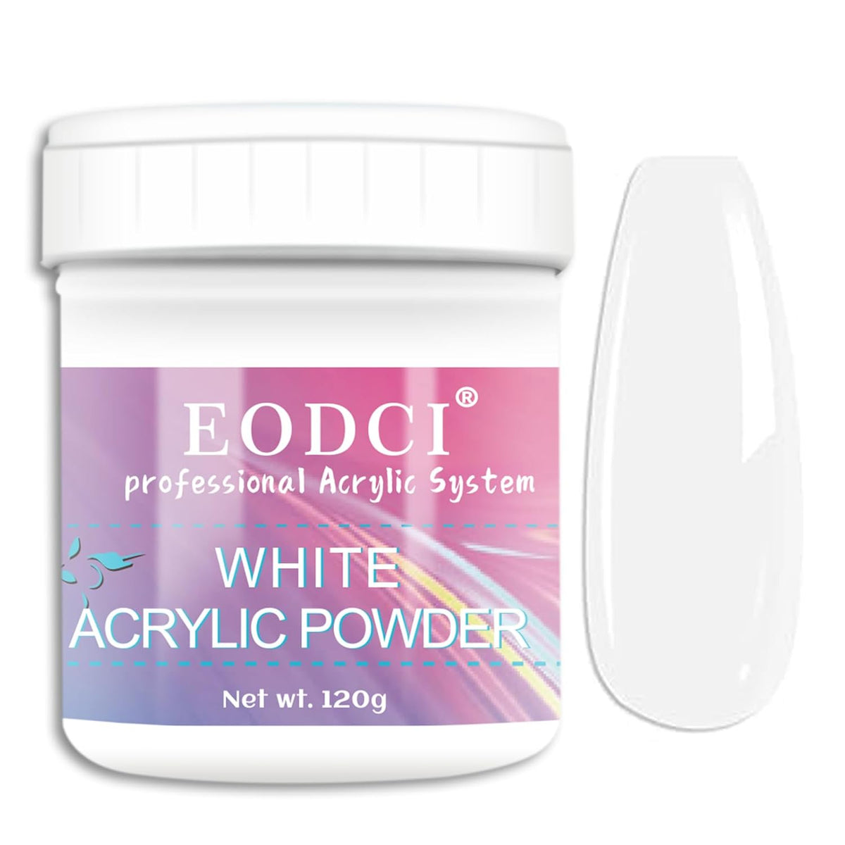 White Acrylic Nail Powder, 120g Professional Acrylic Nail Powder Polymer for 3D French Nail