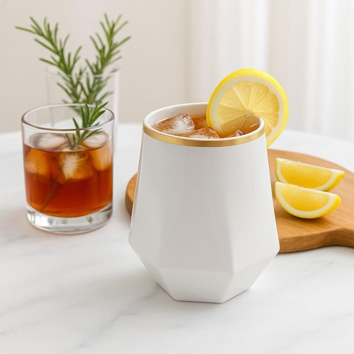 40 count Diamond Unbreakable Stemless Plastic Wine Champagne Whiskey Glasses Elegant Durable