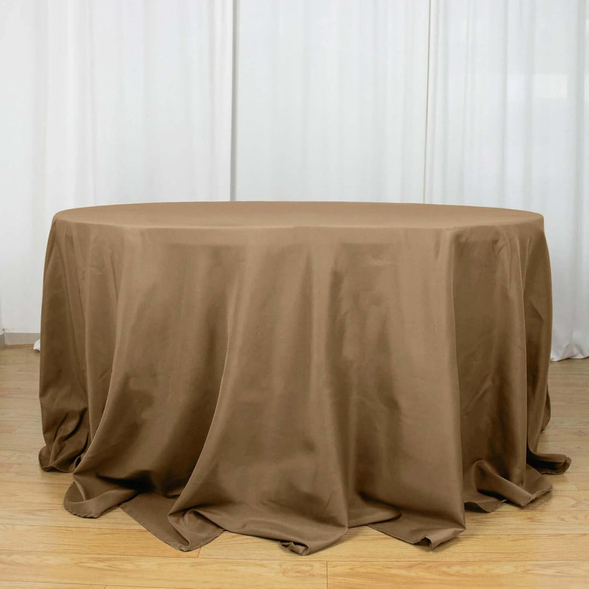Efavormart Round Tablecloth, 132 Inch Stain & Wrinkle Resistant Washable Table Cloth, Decorative