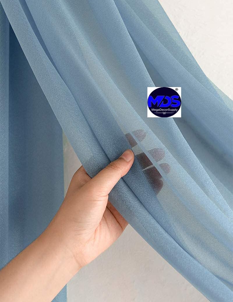 MDS Halloween Chiffon Draping Fabric - 1 Panel, 30" Wide x 20ft Long - Sheer Spooky Arbor & Canopy