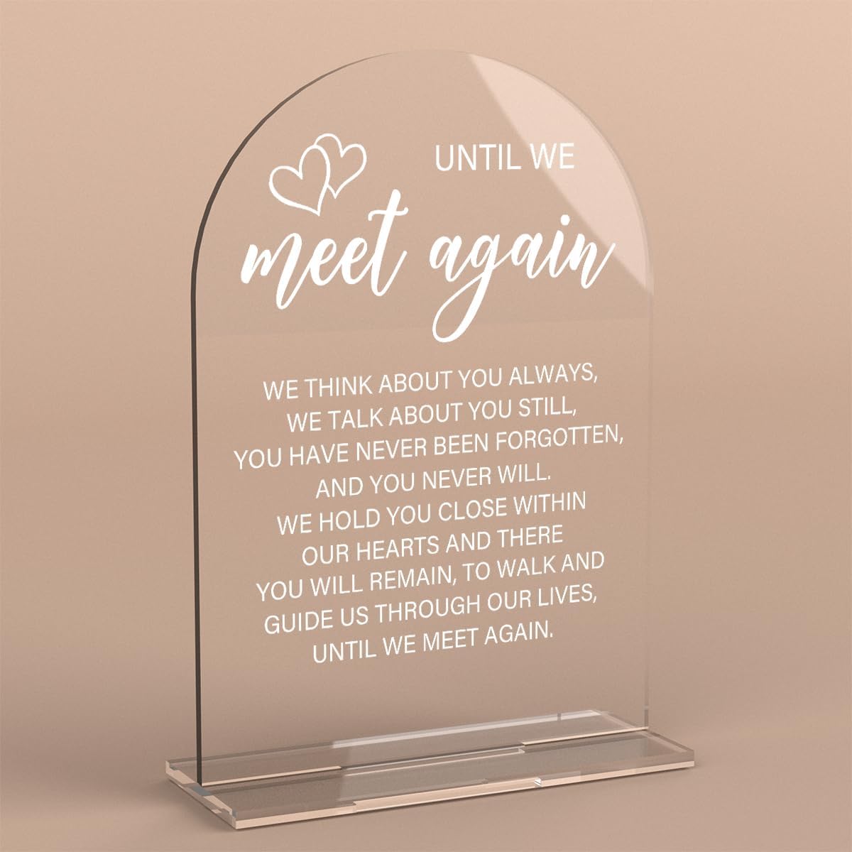 Acrylic Wedding Sign Wedding Signs for Ceremony Until We Meet Again Sign for Wedding Modern