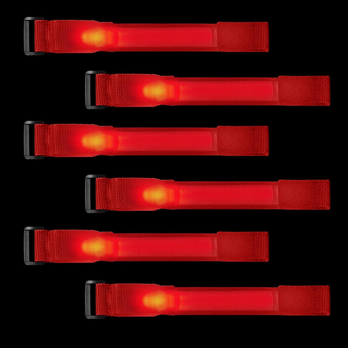 M.best 8pcs LED Light Up Bracelets Glow Flashing Wristbands Glow in The Dark Party Supplies for