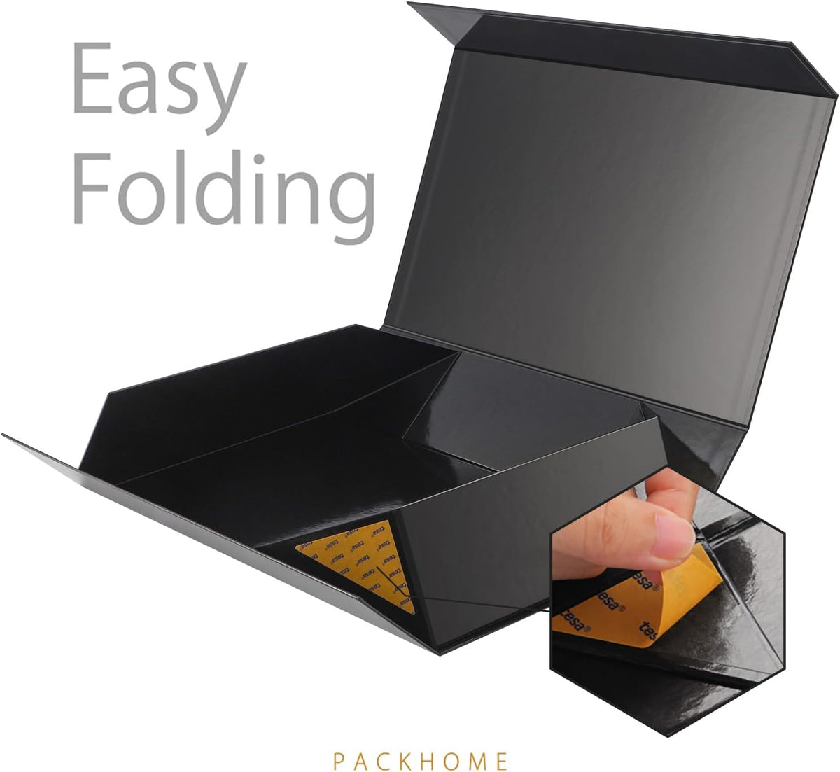 PACKHOME 6 Extra Large Gift Boxes 17.5x11.3x4.3 Inches, Sturdy Shirt Boxes with Magnetic Lids for
