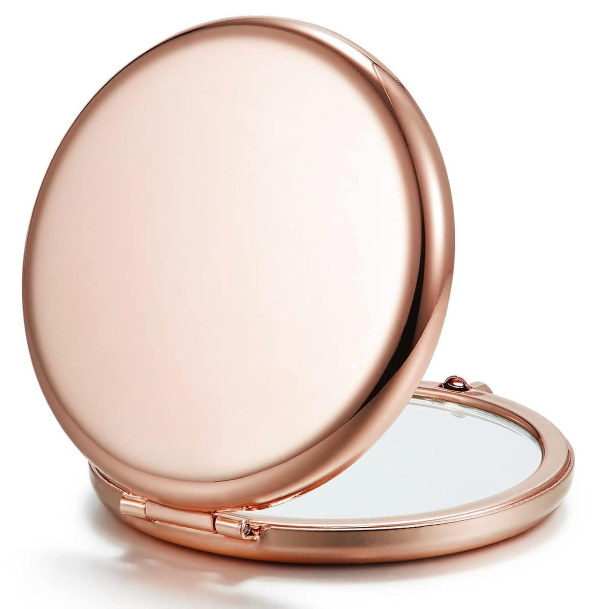 Compact Mirror for Purse, Set of 24 Double-Sided 1X/2X Magnifying Metal Pocket Makeup