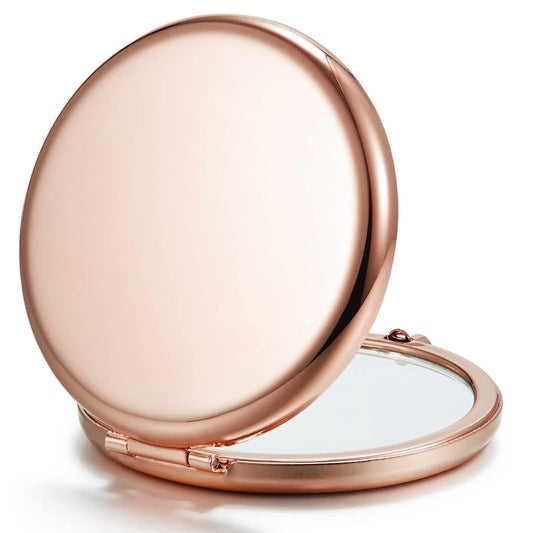 Compact Mirror for Purse, Set of 24 Double-Sided 1X/2X Magnifying Metal Pocket Makeup