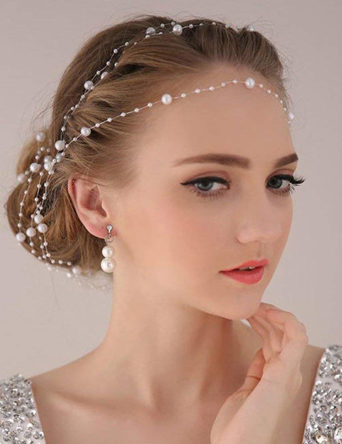 DomeStar 200FT White Pearls String, Artificial Pearl Strand Beaded Wire, for Home Decor, Garland