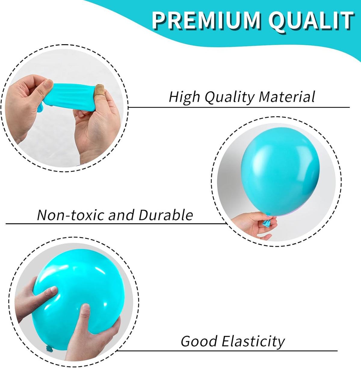 Blue and Orange Balloons, Blue and Orange White Balloons, Retro Turquoise Teal Blue White Balloon