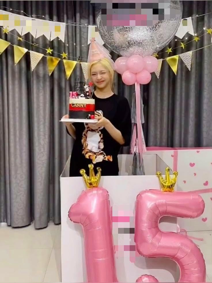 Large Pink Crown 40 Inch Birthday Number 5 Balloon, Pink Crown Five 5th 15 25 35 50 55 Birthday