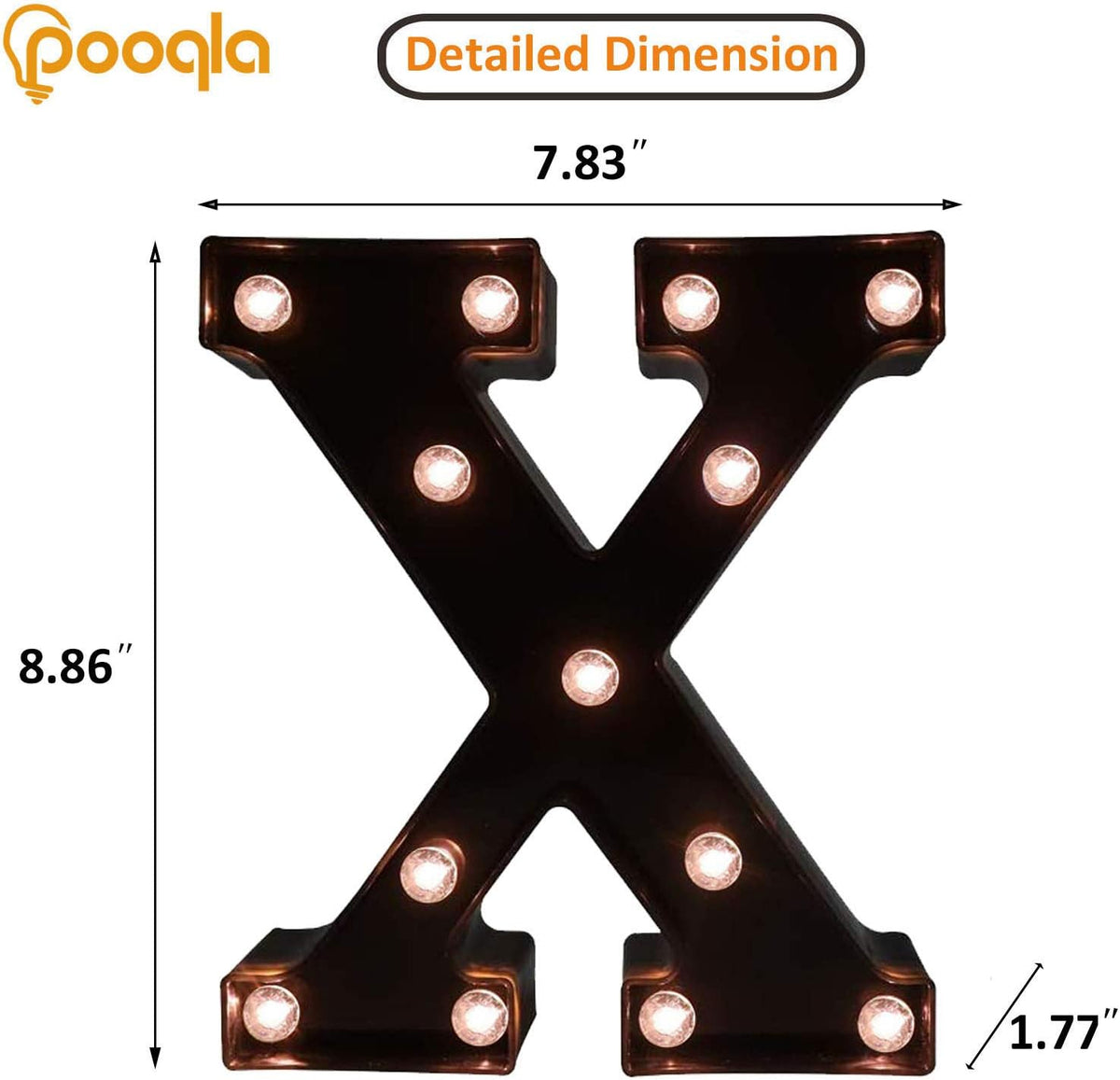 Decorative LED Illuminated Letter Marquee Sign - Alphabet Marquee Letters with Lights For Wedding