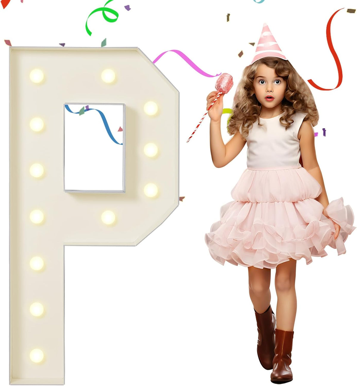 EUFONY Marquee Letters 4 Feet Tall, 4 FT Marquee Light Up Letters, Giant Light Up Letters 4FT for