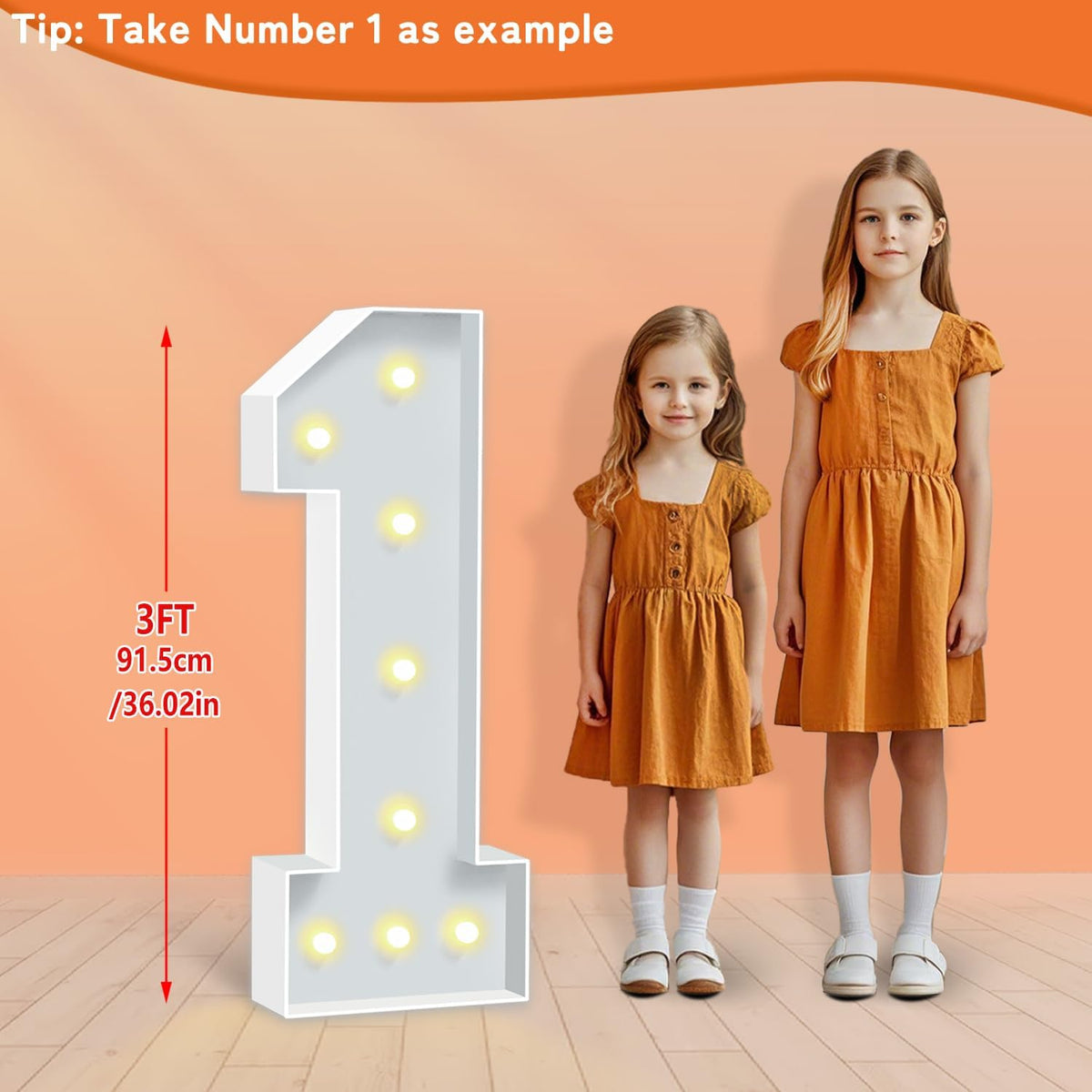 3FT Marquee Numbers 30, Large Light Up Numbers 30th Birthday Decorations for Her Him, Cardboard