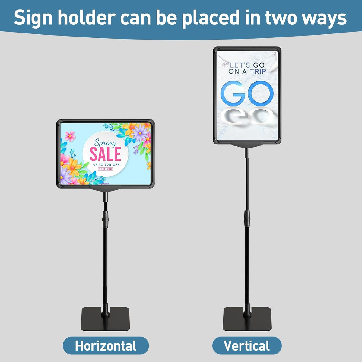 Sign Holder Stand,Sign Stand for Display,Adjustable Sign Holders For Table Top，Table Sign Holders