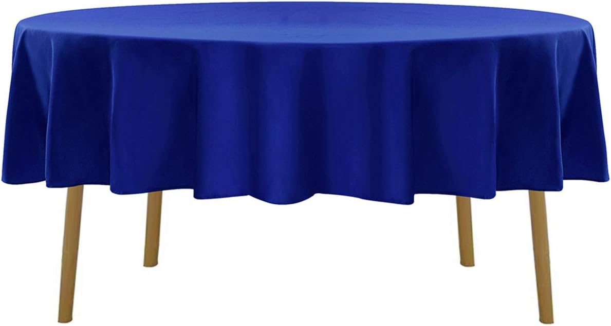 70 inch Round Tablecloth Washable Polyester Table Cloth Decorative Table Cover for Wedding Party