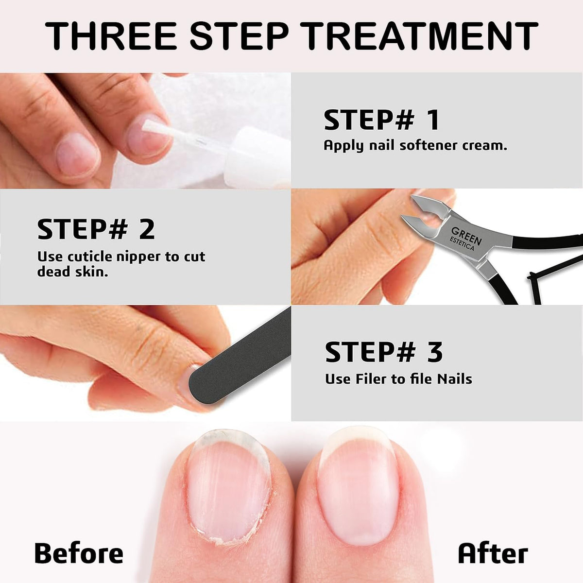 Professional Cuticle Trimmer Nail Cuticle Cutter Stainless Steel Cuticle Nippers with Sharp Blades