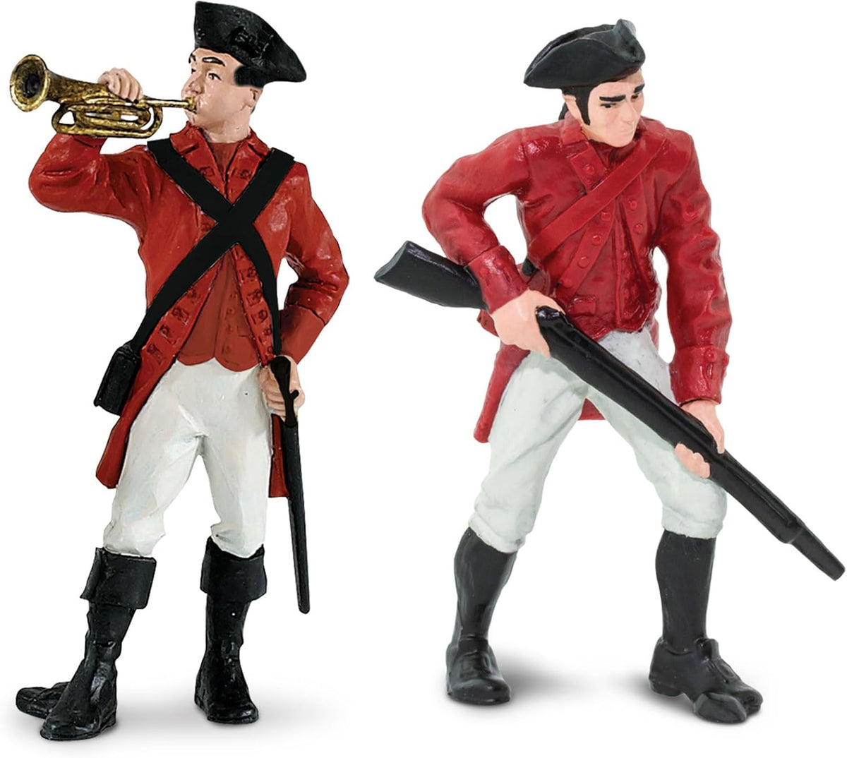 Safari Ltd. Revolutionary War British Army Designer TOOB - Set of 6 Detailed Miniature Figures