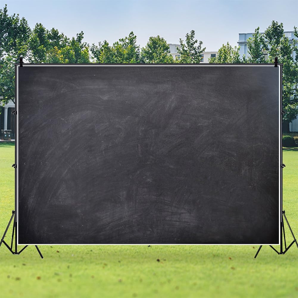 Renaiss 8x6ft Blank Blackboard Backdrop for Photoshoot Man Woman Portrait DIY Chalkboard